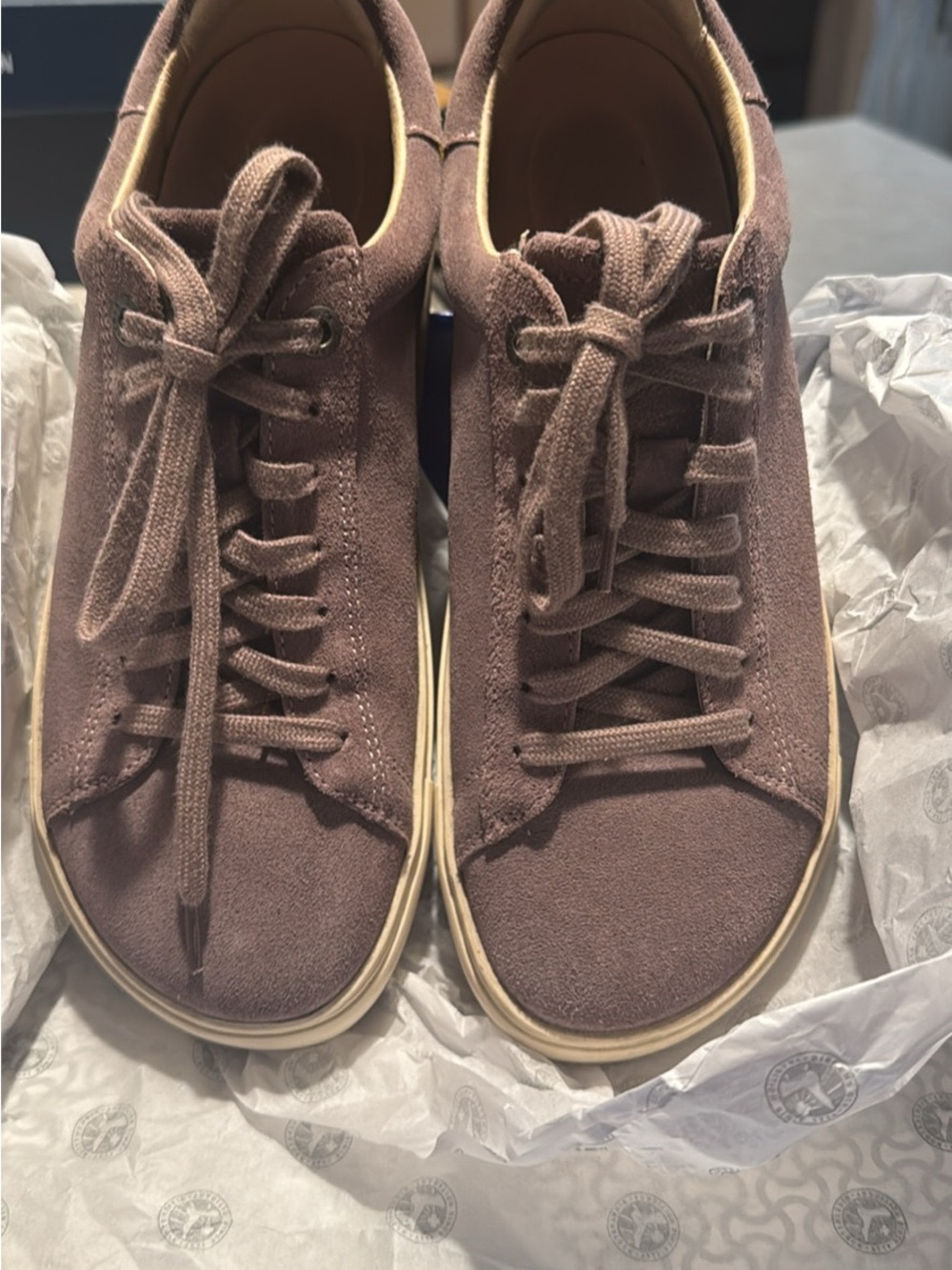 Birkenstock Sneakers in Mauve Gray with White Sole - Picture 4 of 10